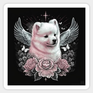 Samoyed  Angel Memorial Sticker